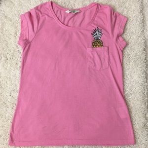 Brave Soul London Short Sleeve Pineapple Tee Shirt: Size Small